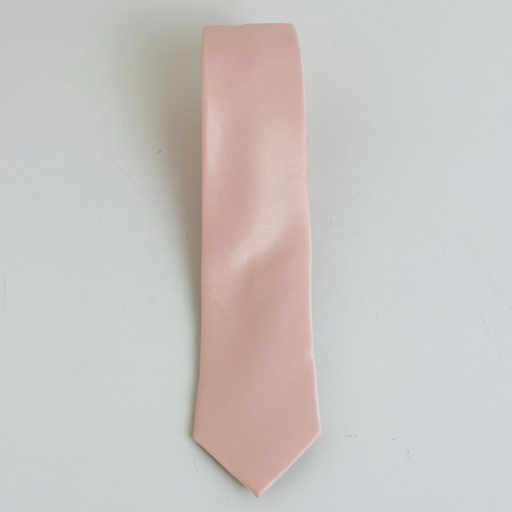 Jonathan David Tie Mens Pale Pink Skinny 2.15 in x 60 in Prom Easter Wedding